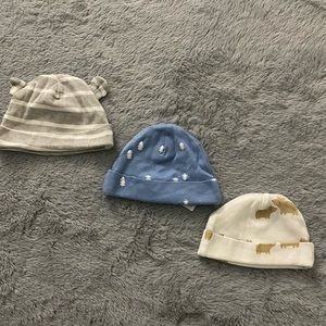 Baby Boy Hats - 3-Pack - Newborn